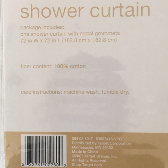 NIB; Shower Curtain - Picture 5 of 5